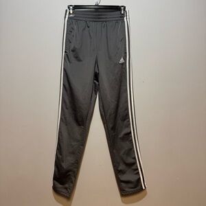 Adidas Boy’s Gray sweatpants with White Stripes. Size L (14-16)